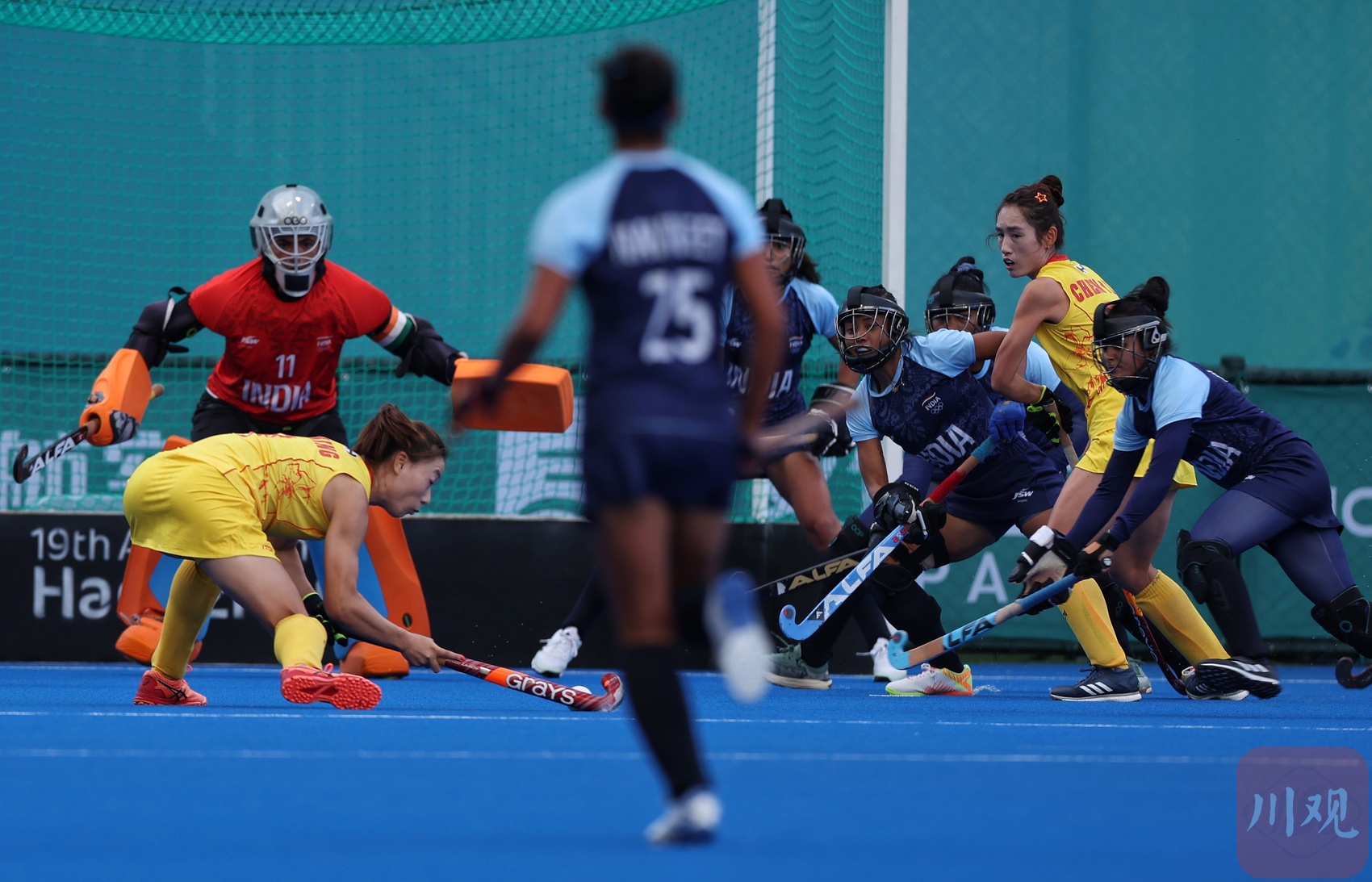 印度队在曲棍球比赛中取得胜利 印度队在曲棍球比赛中取得胜利