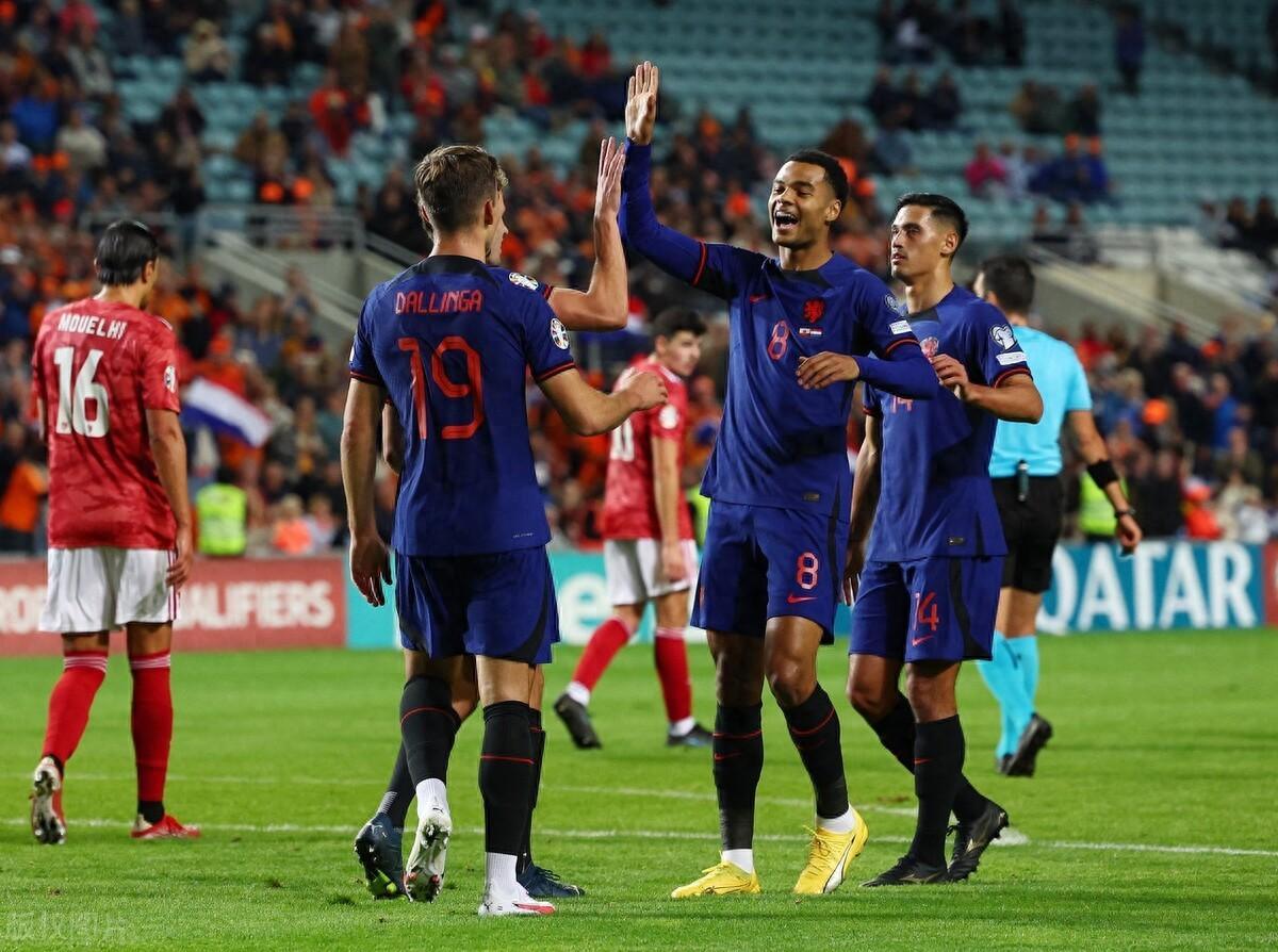 荷兰队在国际比赛中喜获胜利